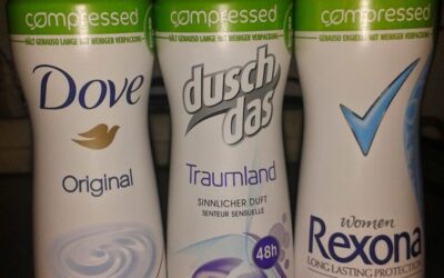 Dove Original, duschdas Traumland & Rexona Cotton ULTRA DRY compressed Deospray