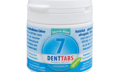 DENTTABS Stevia-Mint (Fluoridhaltig) Starter-Set für zwei Monate