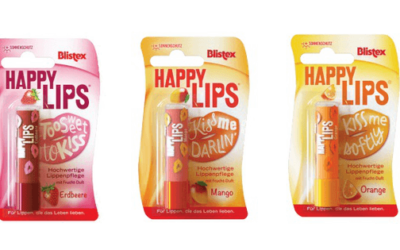 Blistex Happy Lips; Erdbeere, Mango und Orange