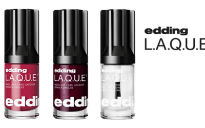 edding L.A.Q.U.E. Rich Red Wine, Flashy Fuchsia & Top Coat