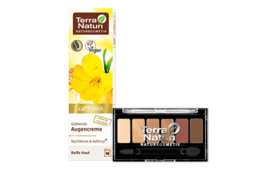 Terra Naturi Lifting Glättende Augencreme & Terra Naturi Eyeshadow Palette 04 Brunettes do it better