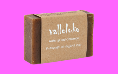 valloloko wake up and cinnamon Peelingseife