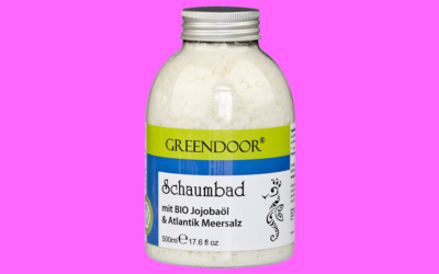 Greendoor Schaumbad mit Bio Jojobaöl und Atlantik Meersalz