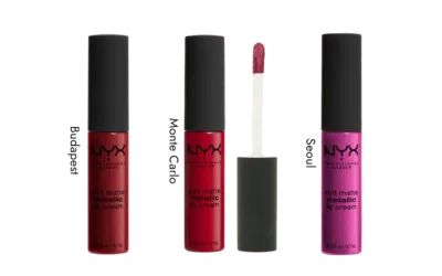 NYX Soft Matte Metallic Lip Cream Seoul, Monte Carlo und Budapest