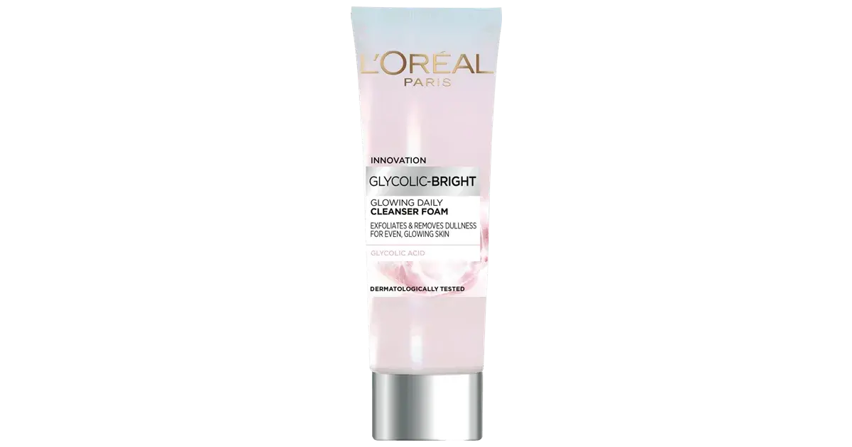 lorealparisglycolicbrightglowingdailycleanserfoam