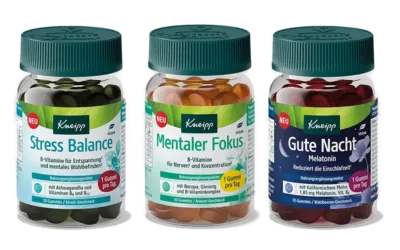 Kneipp Stress Balance, Mentaler Fokus und Gute Nacht Gummies