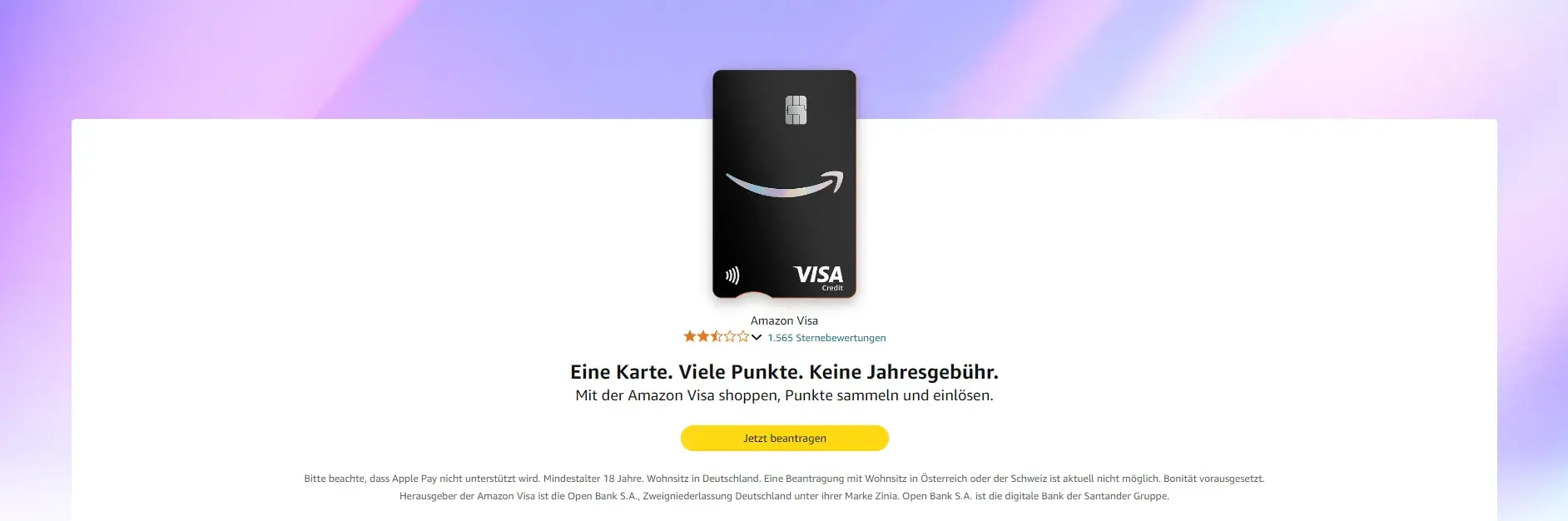 Amazon Visa Karte