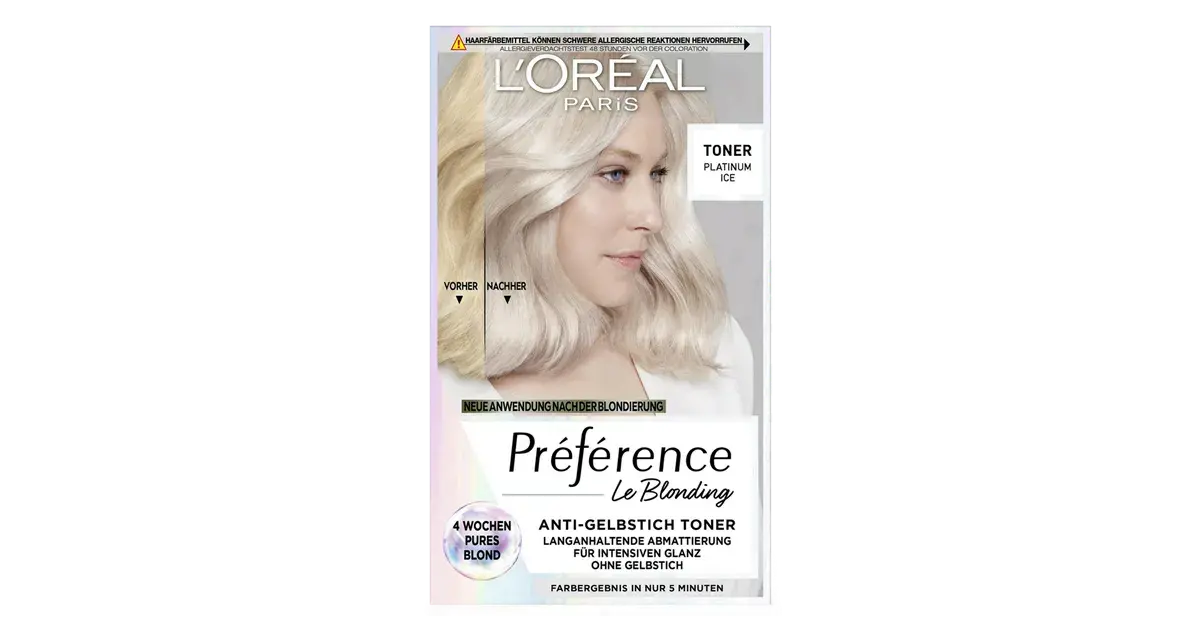L'Oréal Préférence Le Blonding Toner 01 Platinum Ice