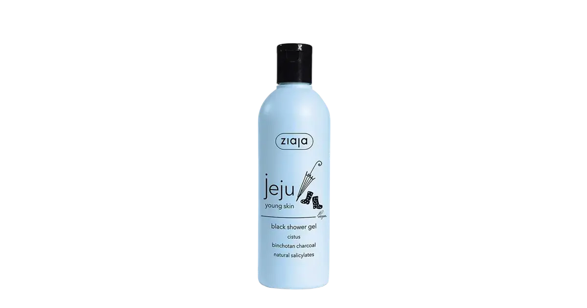 ziaja jeju young skin black shower gel