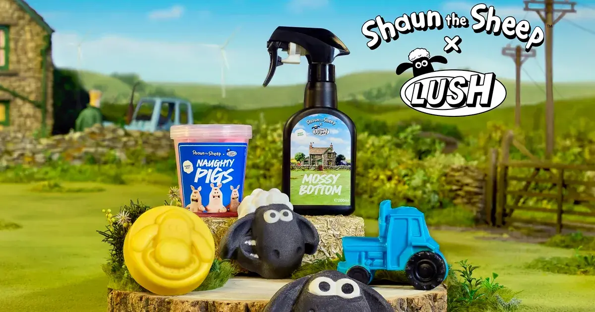 Shaun The Sheep x Lush | Presse