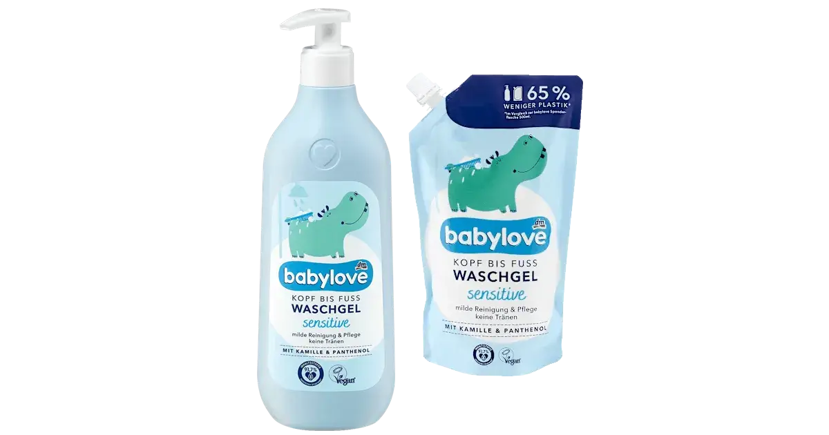 babylove Kopf bis Fuß Waschgel Sensitiv