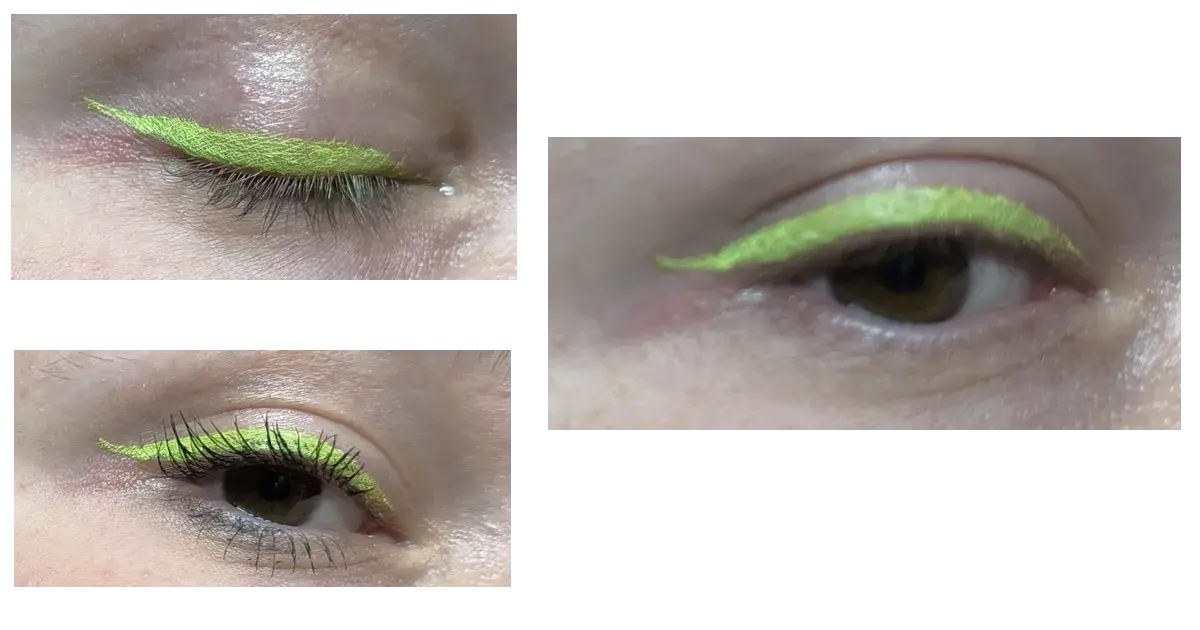 Swatch des CATRICE Waterproof Eyeliner C01 aus der Poolside of Life Limited Edition.