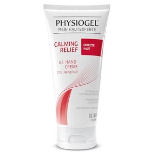 PHYSIOGEL Calming Relief A.I. Handcreme 50 ml - beruhigende Handcreme für beanspruchte und strapazierte Hände - pflegt die Hände mit Panthenol und natürlichen Fetten