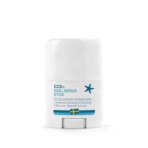 CCS Fersenreparatur-Stick für sehr trockene Füße und rissige Fersen – 25% Urea spendet effektiv Feuchtigkeit und sorgt für geschmeidige Füße – 25ml