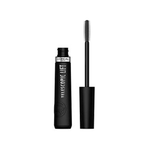 L'Oréal Paris Telescopic Lift Mascara, Langanhaltendes Lifting bis zu 36 Stunden, Sichtbar mehr Wimpernlänge, Kein Verklumpen, kein Verschmieren & kein Krümeln, Telescopic Lift, Schwarz