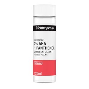 Neutrogena Anti-Pickel+ Liquid Exfoliant flüssiges Peeling mit 7 Prozent AHA + Panthenol parfümfreies Gesichtspeeling für alle Hauttypen