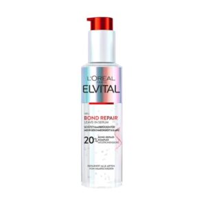 L'Oréal Paris Elvital Bond Repair Leave-In Serum zur Haarreparatur, Haarserum gegen Haarschäden, Schutz für weniger Haarbruch & Spliss, mehr Glanz, mit Bond-Repair-Komplex und Zitronensäure,150ml