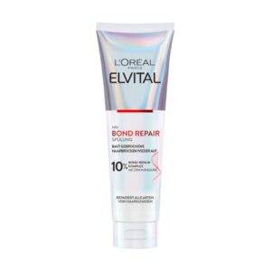 L'Oréal Paris Elvital Bond Repair Spülung, Conditioner gegen Haarschäden, Haarreparatur & Schutz, für weniger Haarbruch, mehr Geschmeidigkeit & Glanz, mit Bond-Repair-Komplex und Zitronensäure,150ml