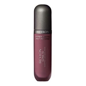 Revlon Ultra HD Lip Mousse Hyper Matte, Longwearing Creamy Liquid Lipstick in Nude/Brown, Desert Sand (840)