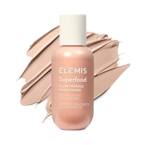 Elemis Superfood Glow Priming Moisturiser, Lightweight Face Cream for Smooth and Radiant Skin, Prebiotic Moisturiser, Daily Moisturiser for a Dewy Complexion, 60 ml