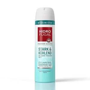 Hidrofugal Stark & Kühlend Spray (150 ml), erfrischendes Deospray mit Sofort-Cooling-Effekt und Aloe Vera, Antitranspirant Spray für ein langanhaltendes Frischegefühl