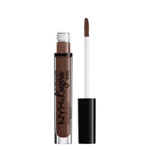 NYX Professional Makeup Lipgloss - Lip Lingerie Gloss, schimmernder Gloss in Nude, für unwiderstehlich volle Lippen, 3, 4 ml, Maison 09