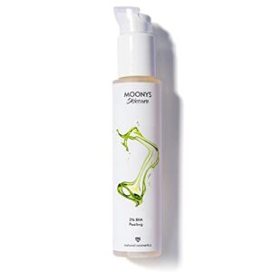 MOONYS® 2% BHA Peeling gegen unreine Haut & Pickel - Salicylsäure Exfoliator mit 1% Zink PCA - mit natürlicher Salicylsäure Poren verkleinern - Chemisches Peeling Gesicht - Made in Germany - 100ml