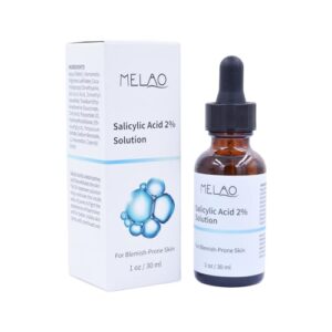 Salicylsäureserum 2% Konzentrat - Peeling -Lösung für Gesicht - Heilung der Akne -Spot -Behandlung für heftige Haut - Salicylsäure 2% Lösung Exfoliiert die Haut Reduziert