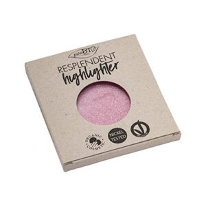 PuroBio Kompakte Resplendent Highlighter-Nachfüllung, Nr. 02 Rosa, 9 g