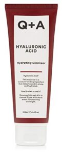 Q+A Hyaluronsäure Hydrating Cleanser, Hyaluronsäure-Reinigungslotion verwendet sanfte und glättende Reinigungswirkstoffe für eine bessere Feuchtigkeitsversorgung Ihrer Haut (125 ml)