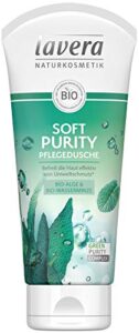 lavera Soft Purity Pflegedusche Bio Alge & Wasserminze ∙ Natürliche Antioxidantien ∙ Vegan Bio Pflanzenwirkstoffe Naturkosmetik Natural & innovative Duschgel 1er Pack(1 x 200 ml)