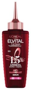 L'Oréal Paris Elvital Serum gegen Haarausfall durch Haarbruch, Für kraftloses, brüchiges Haar, Mit 1,5% Aminexil, Koffein und Arginin, Full Resist Anti-Haarverlust Haarfluid, 1 x 102 ml