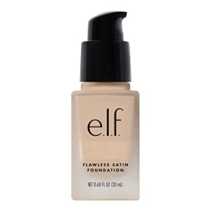 e.l.f. Flawless Finish Foundation, Leichte & Mittlere Deckkraft, Halbmattes Finish, Vegan & Tierversuchsfrei, Beige, 20 ml