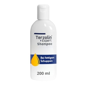 Terzolin Expert Schuppen-Shampoo bei fettiger Kopfhaut, Juckreiz und Schuppen – Besonders geeignet für fettige Kopfhaut und fettige Schuppen, 200ml zur täglichen Anwendung