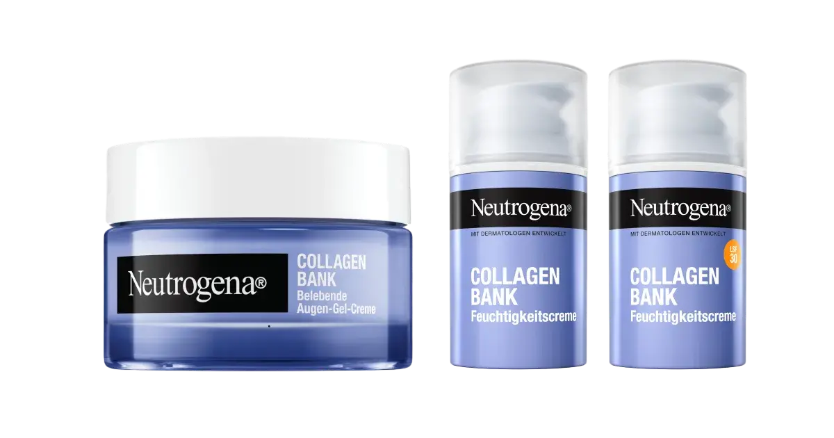 Neutrogena® launcht innovative Gesichtspflegeserie Collagen Bank | Presse