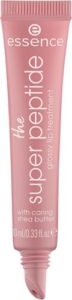 essence the super peptide glossy lip treatment, Lippenbalsam, Nr. 03, Braun, glättend, mit Vitaminen, pflegend, vegan, ohne Parabene, ohne Mikroplastikpartikel, Nanopartikel frei, 1er Pack (10ml)