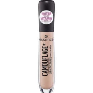 essence CAMOUFLAGE+ HEALTHY GLOW concealer, Nr. 10, Nude, mit Vitaminen, aufhellend, natürlich, strahlend, vegan, wasserfest, ohne Alkohol, ohne Parabene, 1er Pack (5ml)
