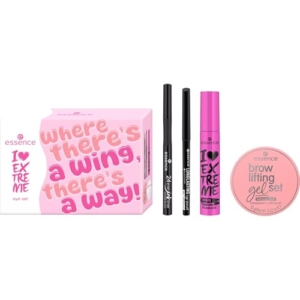 essence I LOVE EXTREME eye set, Nr. 01, langanhaltend, volumengebend, definierend, acetonfrei, vegan, ohne Mikroplastikpartikel, ohne Alkohol, 1er Pack (1pcs)